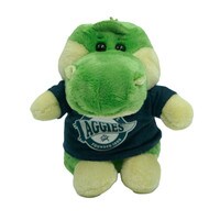 Small alligator plush wearing a Utah State Aggies t-shirt